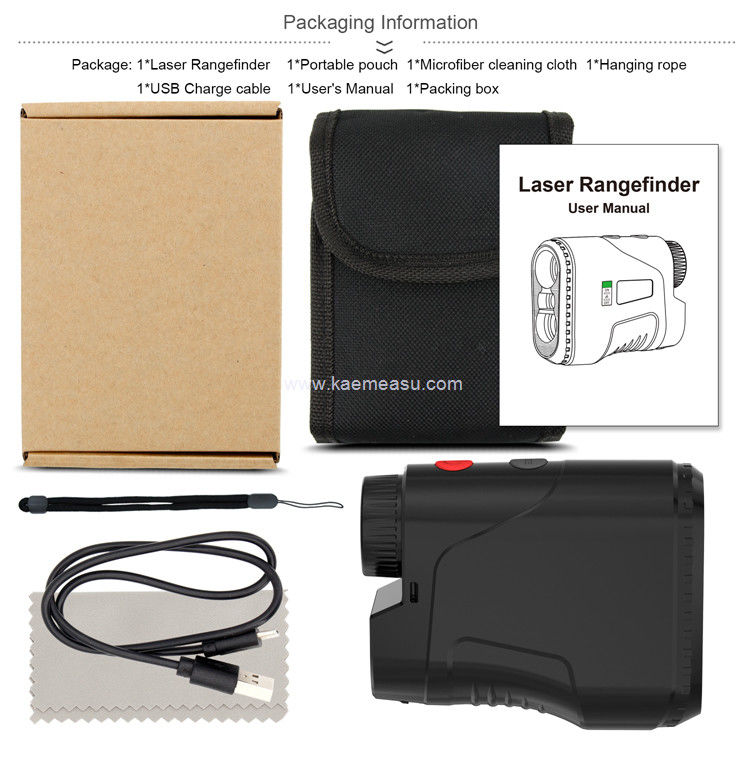 Kaemeasu Săn bắn Laser Rangefinder 6.5X phóng to Golf Kính thiên văn góc đo khoảng cách Meter D800