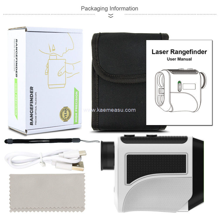 Kaemeasu USB sạc Golf rangefinder Độ chính xác cao Kính viễn vọng quang học màn hình LCD Laser rangefinder F1000