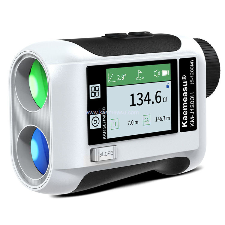 Kaemeasu Lắp đặt lại Laser Rangefinder Voice Golf Rangefinder LCD Display Telescope With Side Screen J1200