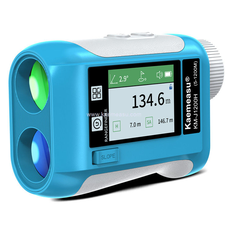 Kaemeasu Lắp đặt lại Laser Rangefinder Voice Golf Rangefinder LCD Display Telescope With Side Screen J1200