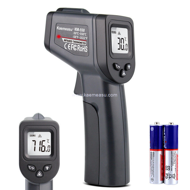 Kaemeasu 550°C Cực lượng cao chính xác Thermo Temp Gun hồng ngoại cho dầu / băng / melting pot / BBQ