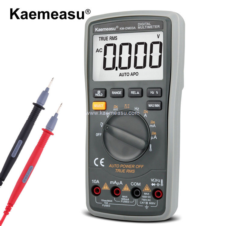 Kaemeasu 03A Máy đo đa số kỹ thuật số chính xác cao 6000 đếm phạm vi tự động 1000V AC DC Smart Multimeter