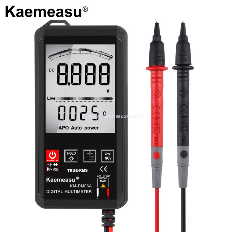 Kaemeasu 06A DC AC Voltage Meter Mini Pocket Multimetro 2 PCs pin AAA