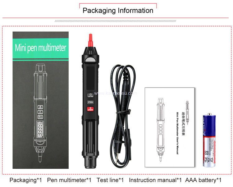 Kaemeasu 6000 đếm màn hình Pen loại đa số kỹ thuật số với cảm biến điện áp