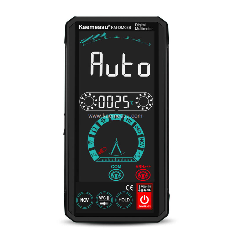 Kaemeasu 08B Color Display Multimeter Tester Điện nhân Voltmeter NCV Ture RMS Voltage Tester 150g