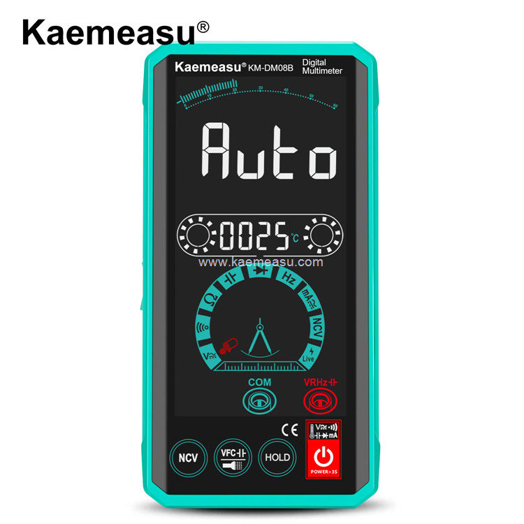 Kaemeasu 08D Voice Control Multimeter Tester Điện sĩ Voltmeter NCV Ture RMS Voltage Tester