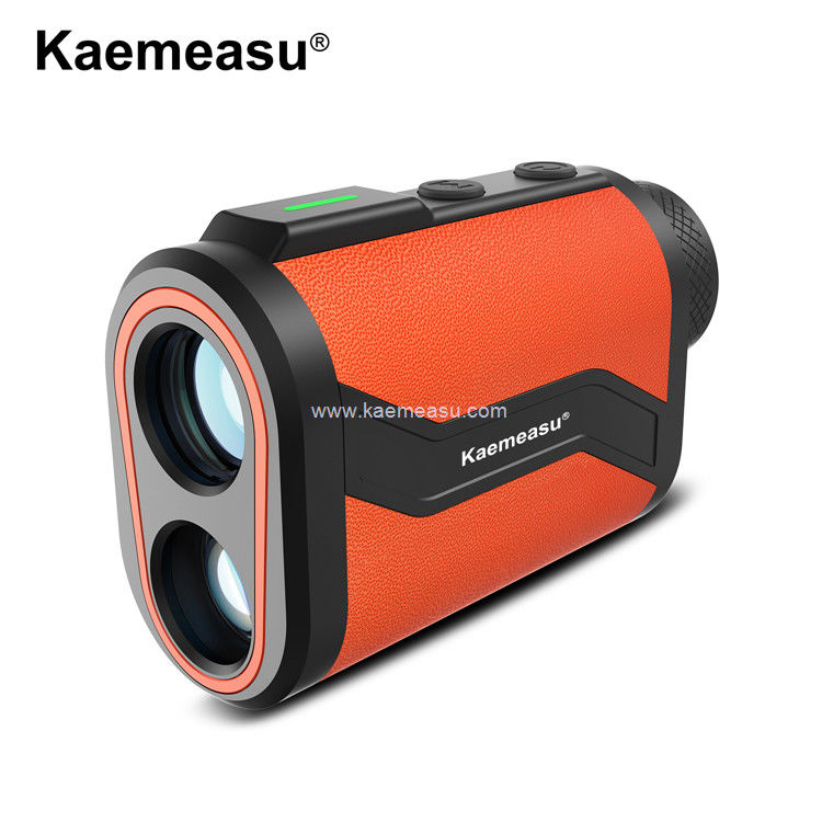 Kaemeasu Golf Rangefinder 6.5X Aluminum Leather Shell Laser Rangefinder với Flagpole Lock Magnet Function MAL600