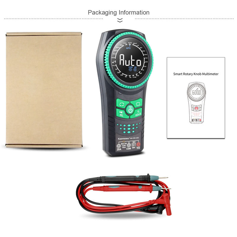 Kaemeasu 10D Smart Rotary Knob Multimeter Bộ đo điện áp Máy dò Multimetro Smart Multimeter Máy đo số