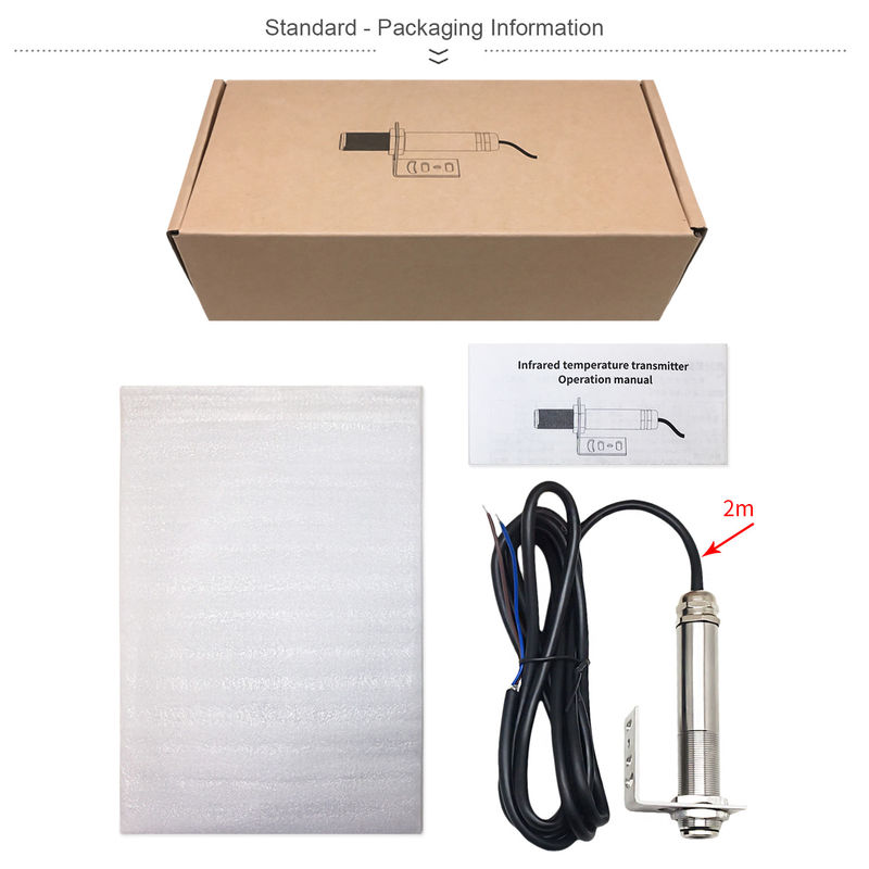 Kaemeasu 4 ~ 20 mA Stainless Steel Transmitter Không tiếp xúc cảm biến nhiệt độ hồng ngoại -20 ~ 600 °C