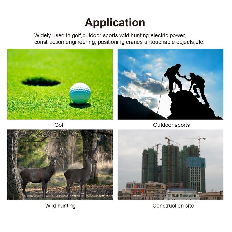 golf laser rangefinder ngoài trời thể thao săn bắn rangefinder tay kính thiên văn đo khoảng cách laser