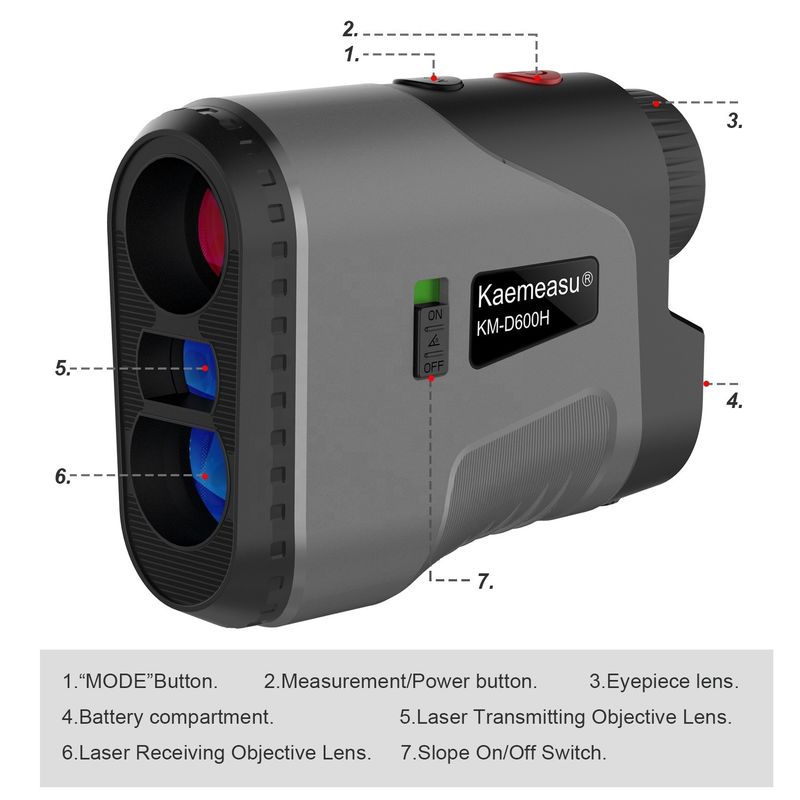 golf laser rangefinder ngoài trời thể thao săn bắn rangefinder tay kính thiên văn đo khoảng cách laser