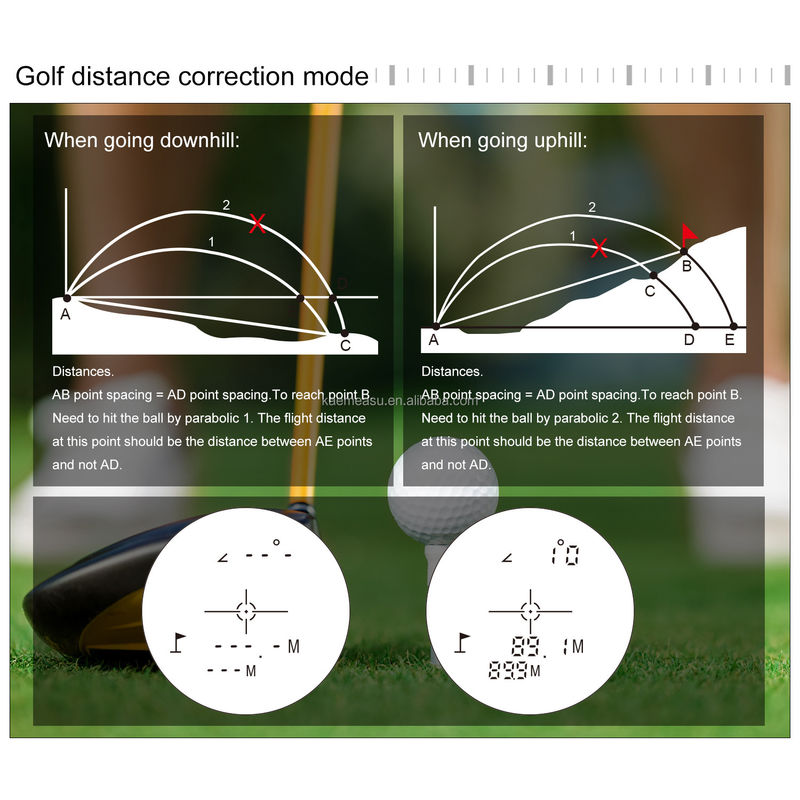 Kaemeasu cầm tay có thể sạc lại OEM săn bắn Golf Laser Rangefinder với Magnet Adsorption 450M/600M/800M/1000M