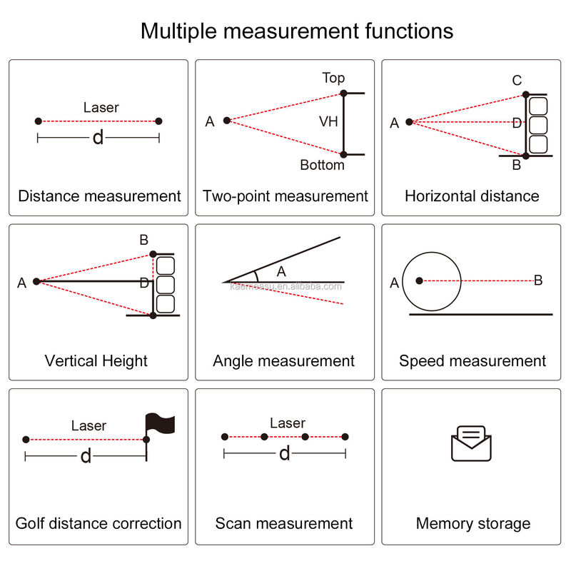 Chọn chính xác cao ngoài trời golf di động Laser Rangefinder ngoài trời thể thao diastimeter Kính thiên văn điện tử để săn bắn