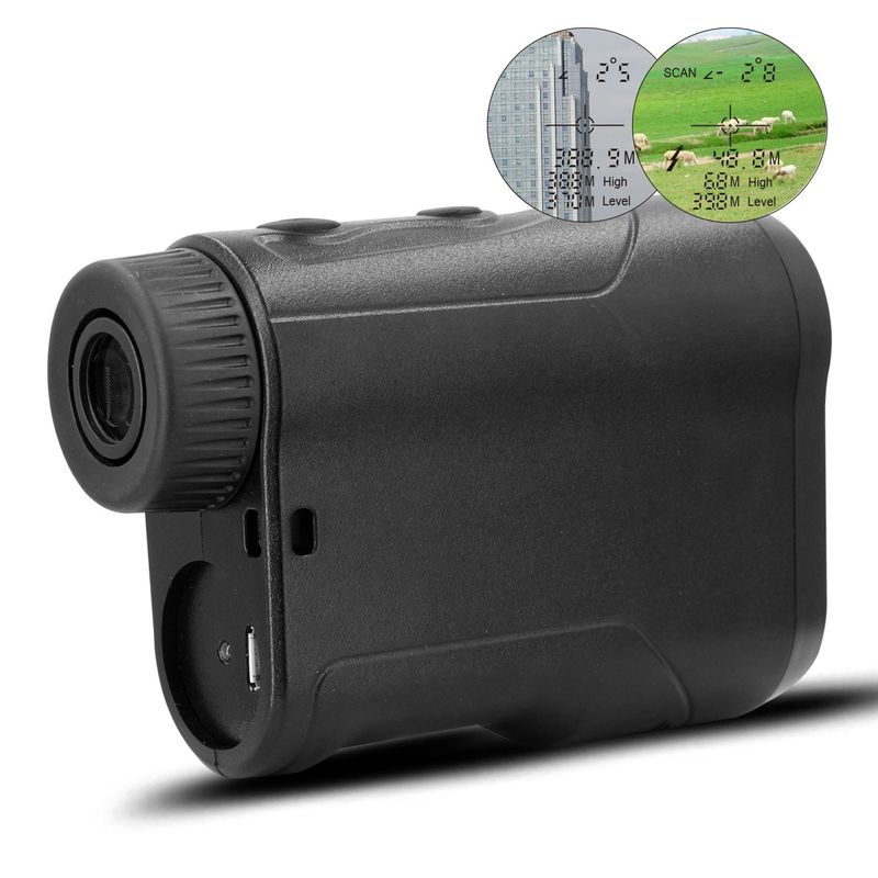 OEM Chất lượng tốt Máy đo tầm xa laser sạc lại 450 mét Máy đo tầm xa laser kỹ thuật số săn bắn / golf / thể thao / kỹ sư
