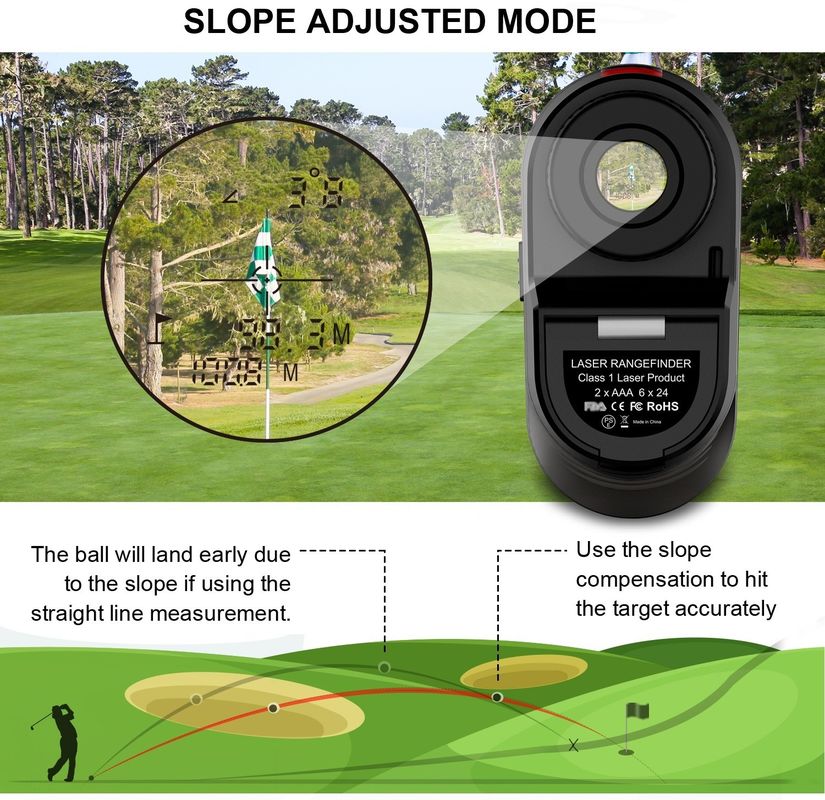 Máy đo khoảng cách laser 5 ~ 1000m Máy đo khoảng cách săn bắn Kính thiên văn golf Máy đo khoảng cách laser với công tắc độ dốc