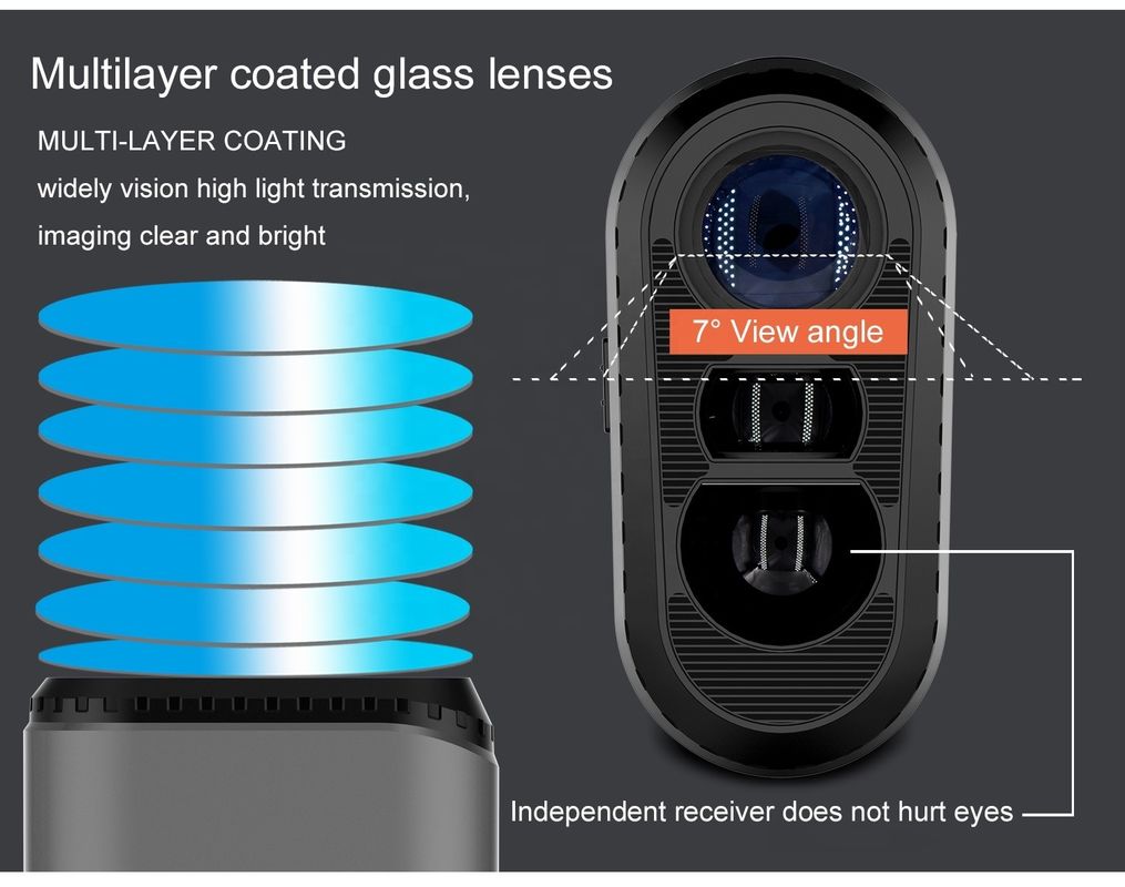 OEM ODM Range Finder 600/800/1000m Golf Distance Meter Nhiều chế độ Laser Rangefinders Kính viễn vọng với công tắc độ dốc