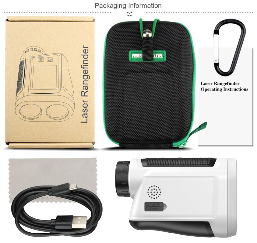 Golf Laser Rangefinder Meter 600m Multifunction Laser Rangefinder với góc quét khoảng cách ngang