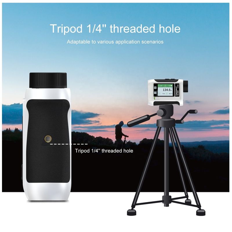 6.5X phóng to Golf Sport Laser Range Finder với màn hình LCD nâng cấp và các thiết bị quang học