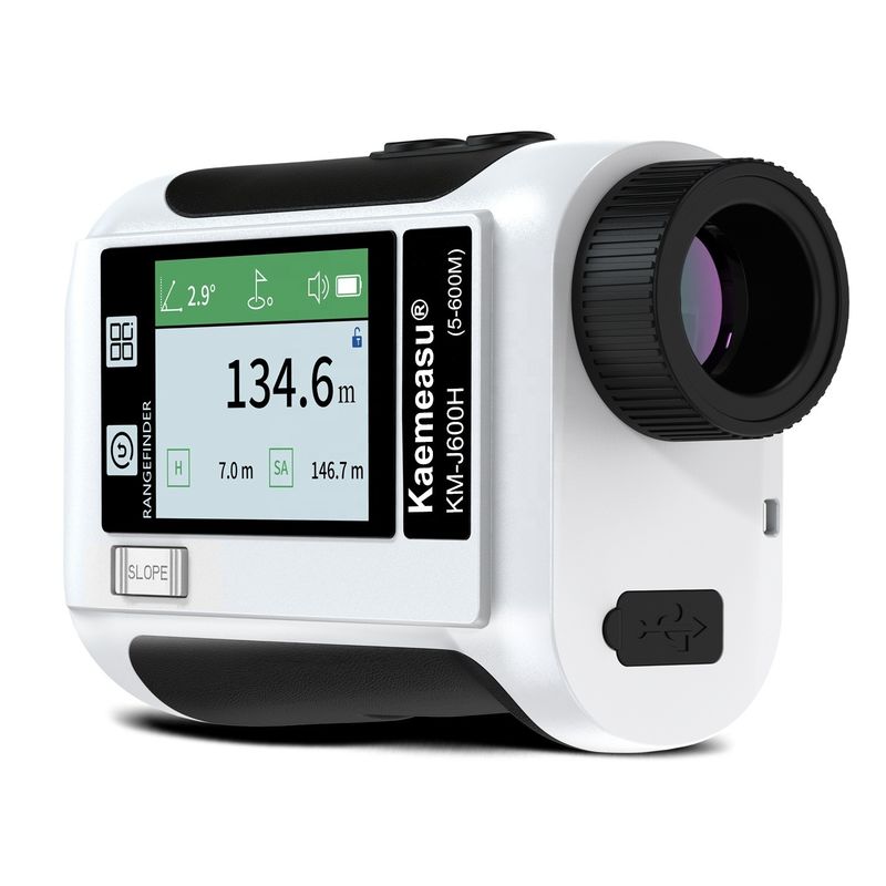 Thể thao ngoài trời Săn bắn 600m Màn hình LCD Golf Kính viễn vọng Laser Range Finder với truyền dữ liệu IP54 Bụi và nước phun
