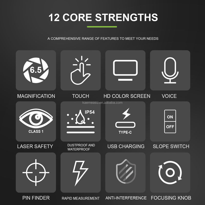 OEM/ODM Golf Mode Sport Telescope Touch Screen Voice thông minh Golf Laser Rangefinders Telescope