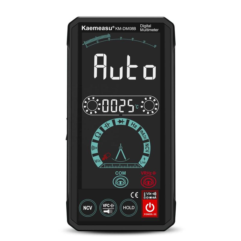 Thông minh giọng nói tự động đa số màn hình màu LCD NCV ture rms thông minh đa số 1000v đa số kỹ thuật số
