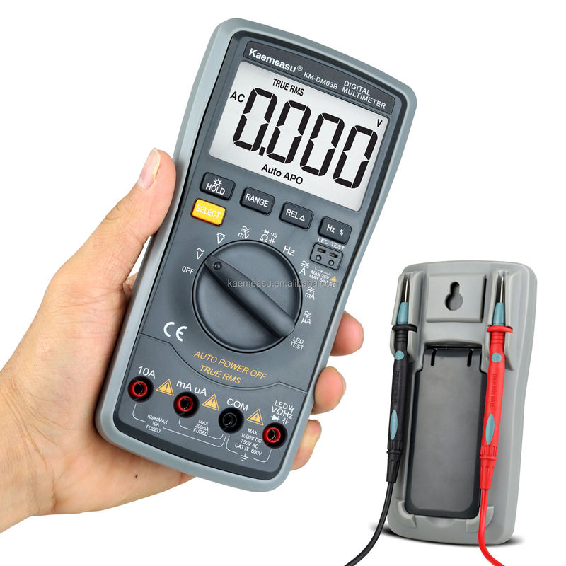 03B Máy đo đa số kỹ thuật số chuyên nghiệp DC AC Voltage Current Resistance True RMS LED Diode Test Auto Range Universal Meter