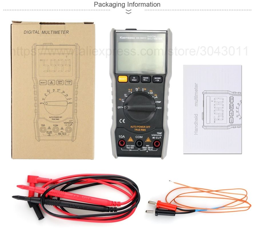 OEM ODM Digital multi tester T-rms điện tử đa số Ncv Ohm Hz Tester avometer Mini Portable đa số để bán