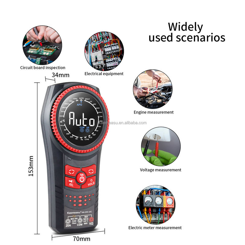 Đường đo điện áp tự động NCV TRMS Diode Test Current Resistance Tester Clamp Meters Multimetro Smart Digital Multimeters