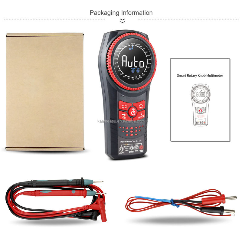 Auto Range Multimetro NCV Voltage Current Smart Digital Multimeter Tester Continuity Rotary Knob Multimeter kỹ thuật số chuyên nghiệp