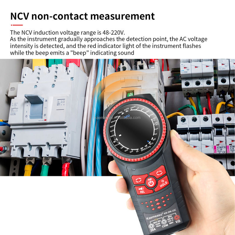 Auto Range Multimetro NCV Voltage Current Smart Digital Multimeter Tester Continuity Rotary Knob Multimeter kỹ thuật số chuyên nghiệp