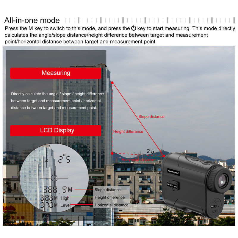 OEM Digital Laser Rangefinder Mini Long Distance Magnetic Golf Range Finder Laser Meter Kính thiên văn Săn bắn Rangefinder