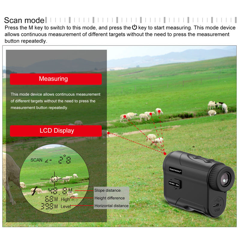 OEM Digital Laser Rangefinder Mini Long Distance Magnetic Golf Range Finder Laser Meter Kính thiên văn Săn bắn Rangefinder
