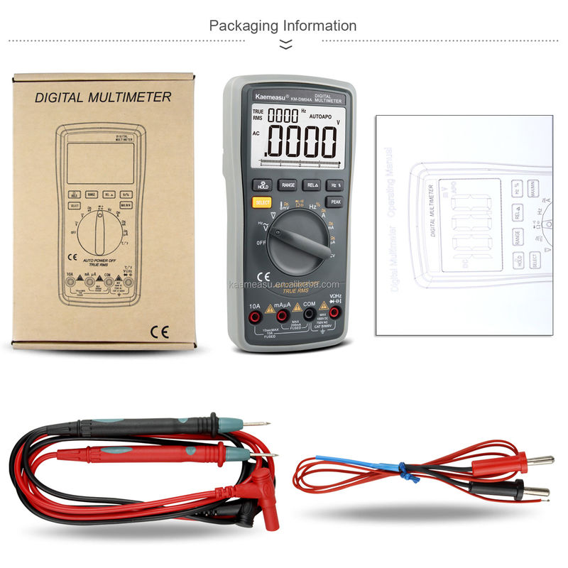 04A Clamp Meter AC DC Voltmeter kỹ thuật số Diode Test Continuity Voltage Meter Multimetro Smart Digital Multimeters