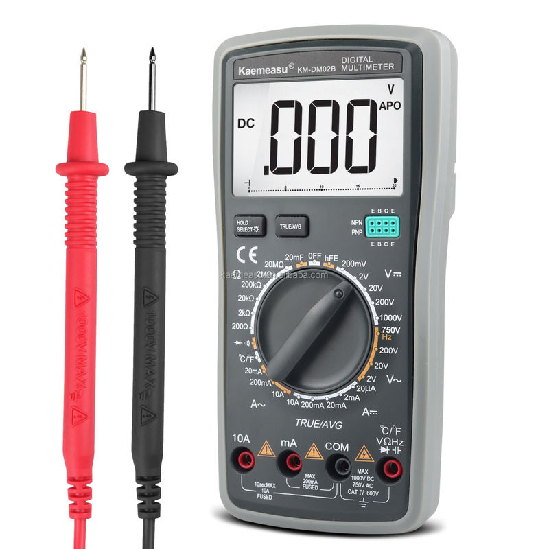 Thợ điện Multi-Tester 6000 Số lượng Analogic Multimeter T-RMS Diode Test Continuity Buzzer Digital Multimeters