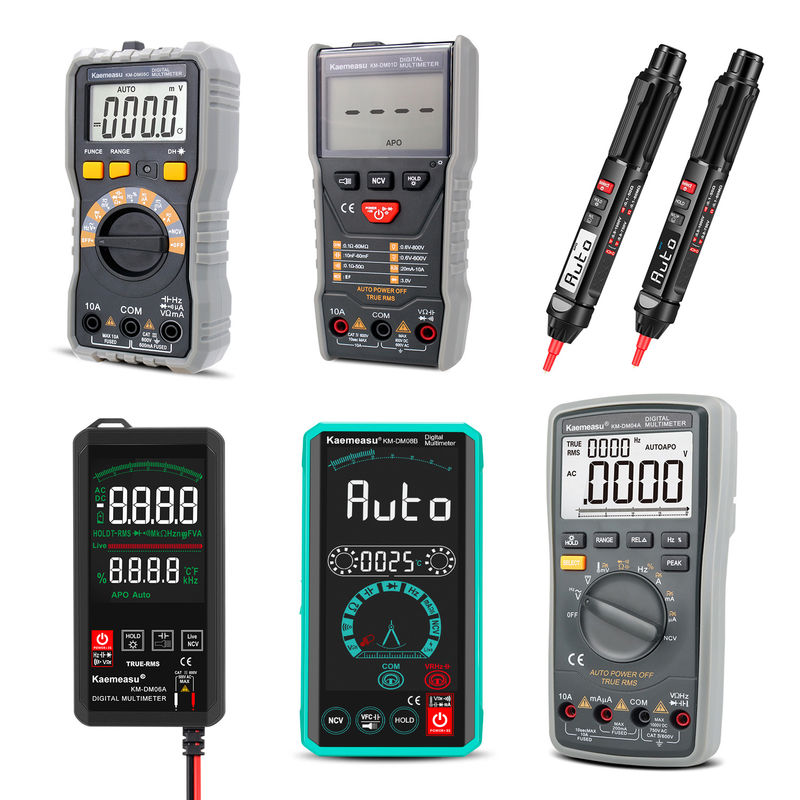 Thợ điện Multi-Tester 6000 Số lượng Analogic Multimeter T-RMS Diode Test Continuity Buzzer Digital Multimeters