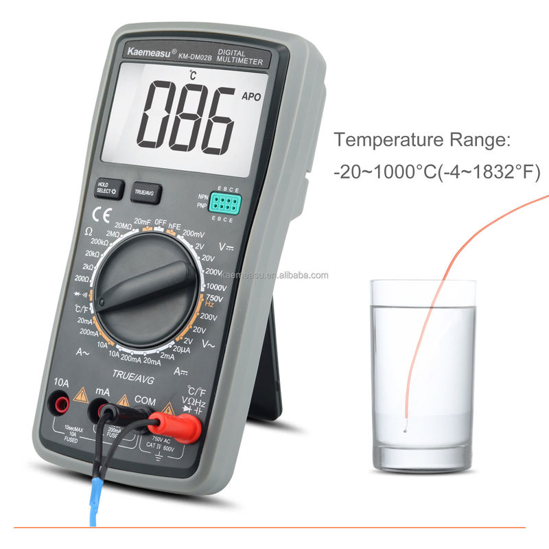 Thợ điện Multi-Tester 6000 Số lượng Analogic Multimeter T-RMS Diode Test Continuity Buzzer Digital Multimeters