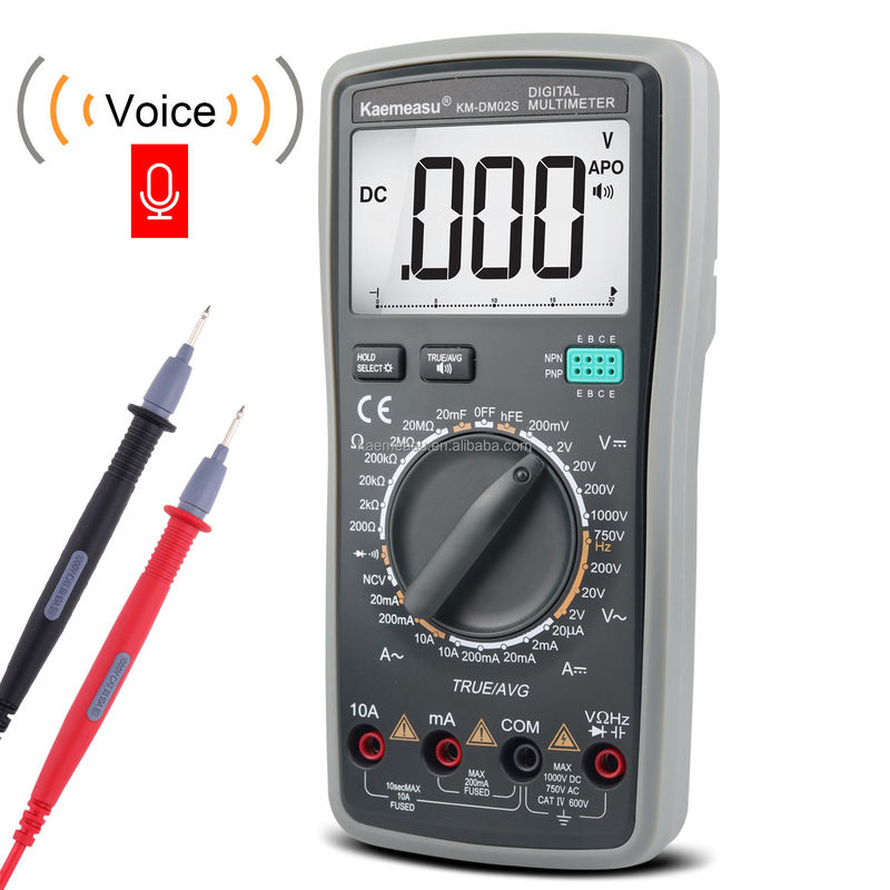 Máy đo điện áp 1000V Máy đo điện tử chuyên nghiệp Máy đo điện áp Dattery Máy đo điện áp Kiểm tra kháng cự Smart Digital Multimeter
