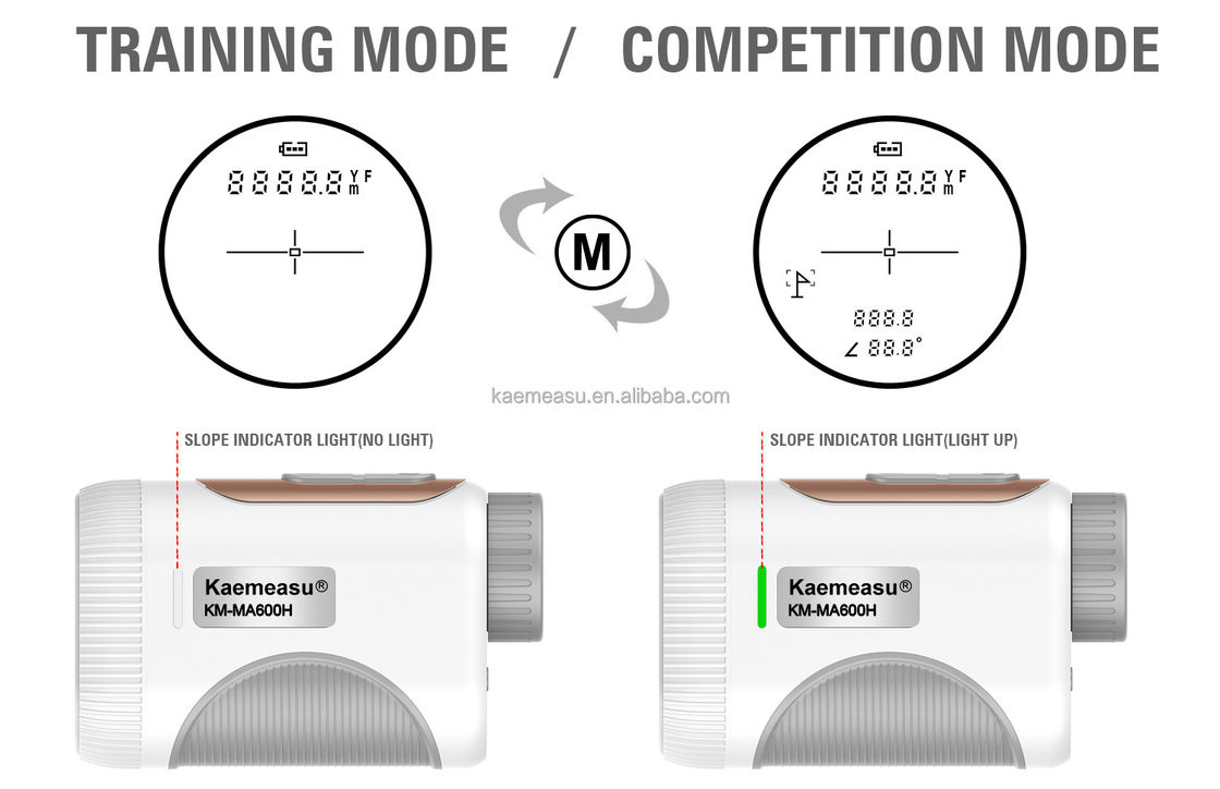 1200m OEM Golf Range Finder Slope Scope Laser Distance Meter Kính thiên văn Golf Laser Rangefinder
