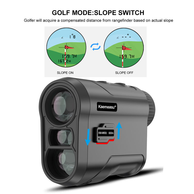 Máy đo tầm xa laser kỹ thuật số OEM Máy đo tầm xa golf từ tính Máy đo độ dốc laser Kính thiên văn Máy đo tầm xa golf sạc