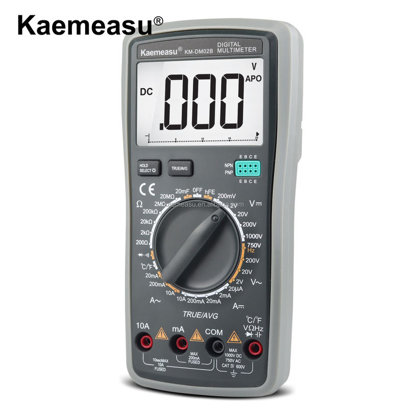 Máy kiểm tra điện áp AC thông minh đa phương để đo phạm vi điện dung 20nF/200nF/2uF/20uF/200uF/2000uF và Max. AC Current 10A