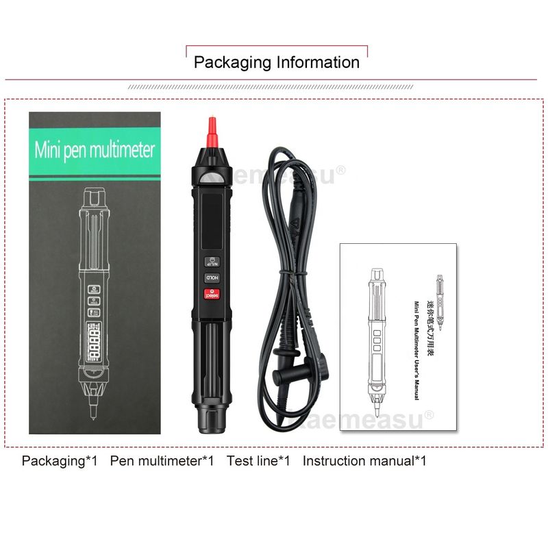 OEM Factory Direct Pen Digital Multimeter True Rms Digital Meter Không tiếp xúc phát hiện điện áp Multimeter Tester