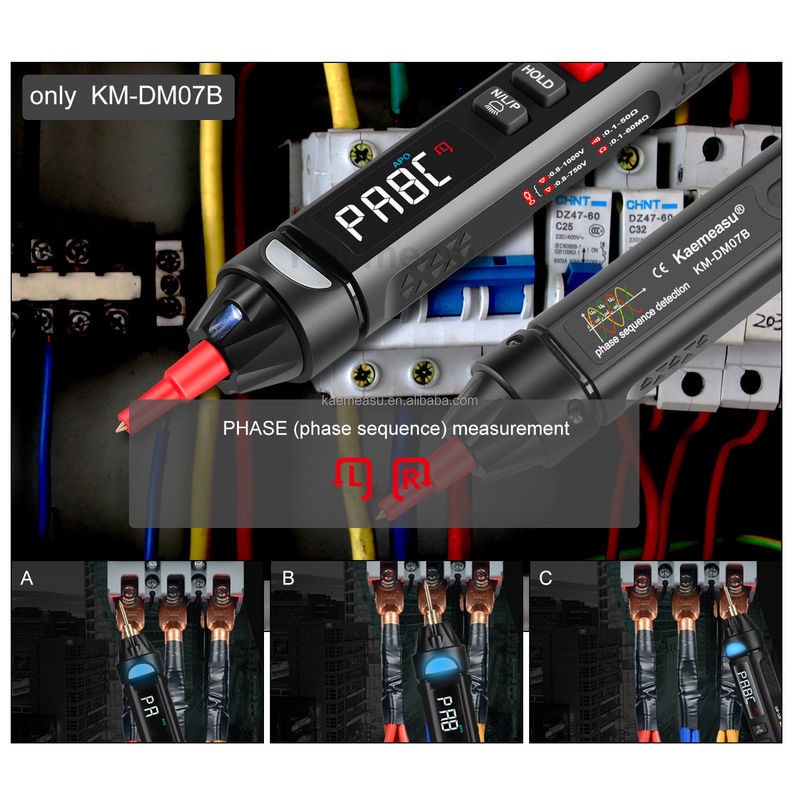 Kaemeasu Mini Pen Digital Multimeter NCV Dòng không tiếp xúc phát hiện điện áp Multimeter Tester Pen Meter