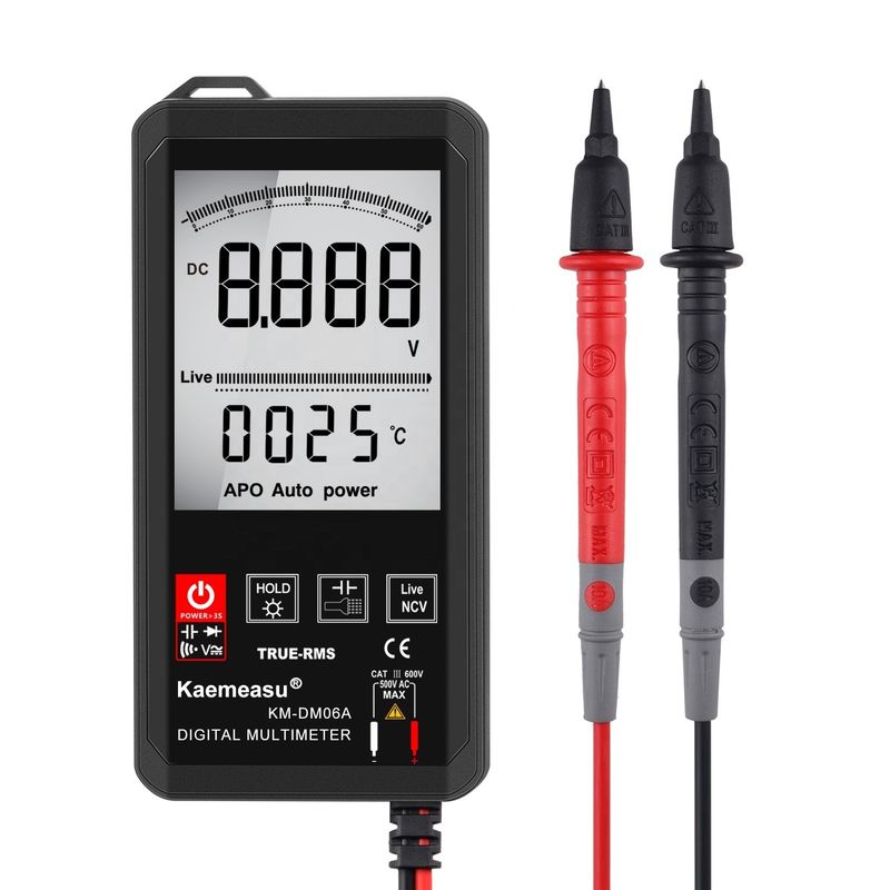 Màn hình lớn Auto Ranging Touch Digital Multimeter True RMS Digital Multimeter AC DC Voltage Mini Pocket Multimeter