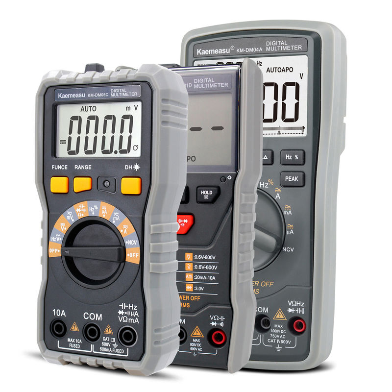 Độ chính xác cao chống cháy 1000V Digital Multimeters màn hình LCD Voltmeter True RMS Function Multi Meter với thám nhiệt độ