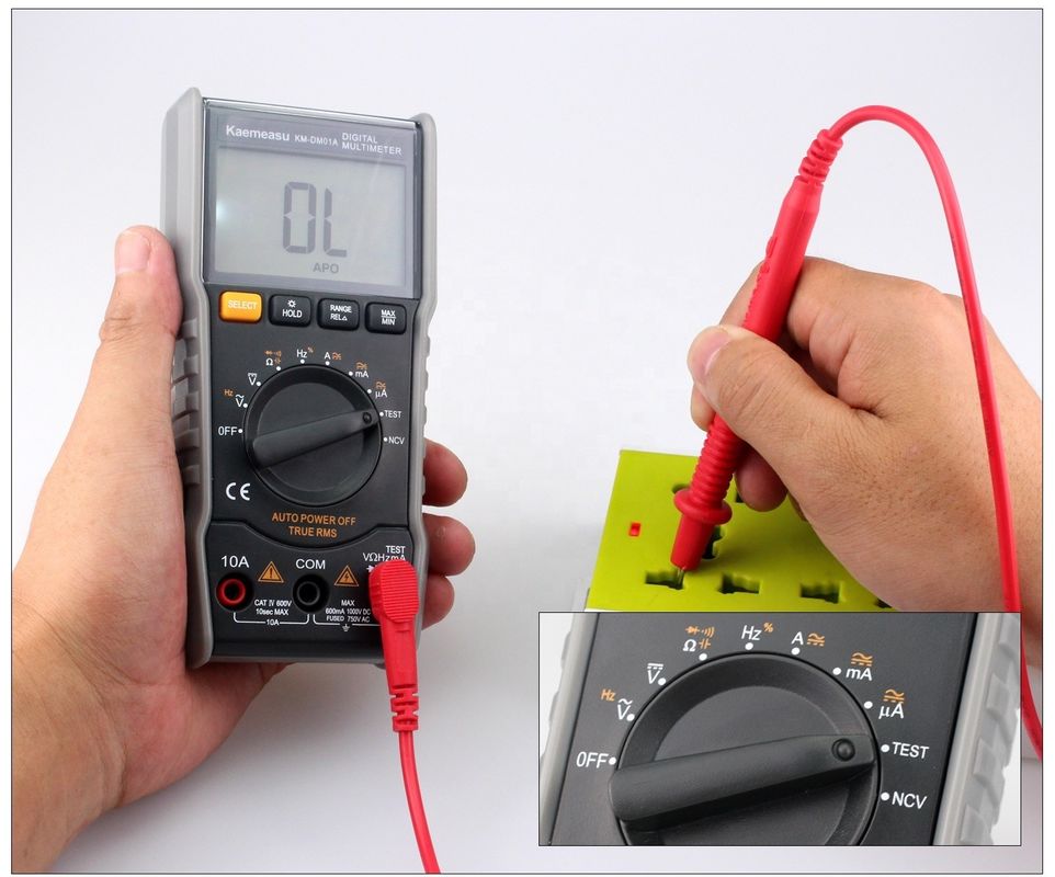 Mini NCV di động True RMS Live Wire/Nothing wire đo phạm vi tự động Pocket Digital Multimeters