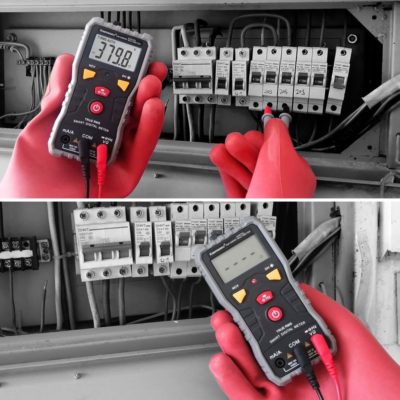 Máy đo đa số kỹ thuật số túi DC/AC đa chức năng Capacity cao độ chính xác Ncv Ohm Hz Tester Range tự động Máy đo đa số kỹ thuật số