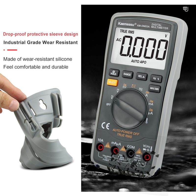 03A Máy đa số kỹ thuật số thông minh cao độ chính xác công nghiệp NCV 1000V AC DC Multimetro Smart Digital Multimeter
