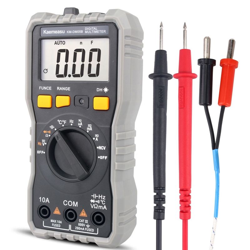 Auto Range Lcd Display điện Multi Tester T-rms NCV Xe đo Bench Digital Multimeters với thăm dò