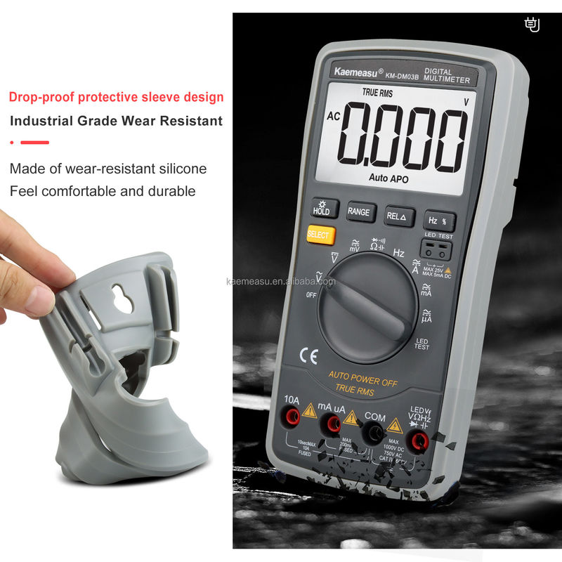 bán nóng 6000 đếm Công cụ bảo trì DC/AC Quad-wave output True RMS Electronic Industrial Multimeters