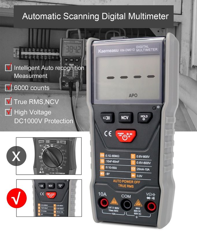 Thiết bị phòng thí nghiệm Mini Portable multitester resistor tester pin tester thiết bị điện số đa số